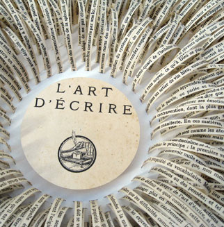 L’Art d’Ecrire, book art by Thurle Wright