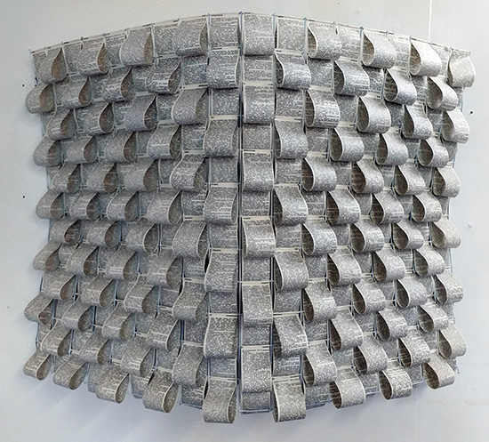 Dictionary Weave I, book art by Thurle Wright