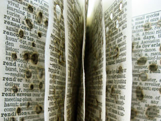 Lacuna, book art by Thurle Wright