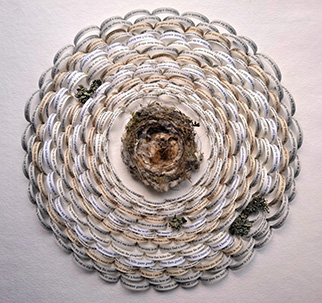 Lament, book art by Thurle Wright