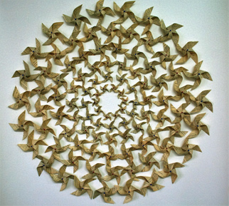 Pinwheels, book art by Thurle Wright