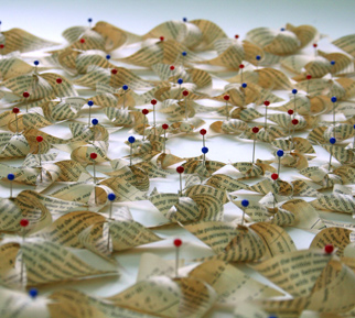 Pinwheels, book art by Thurle Wright